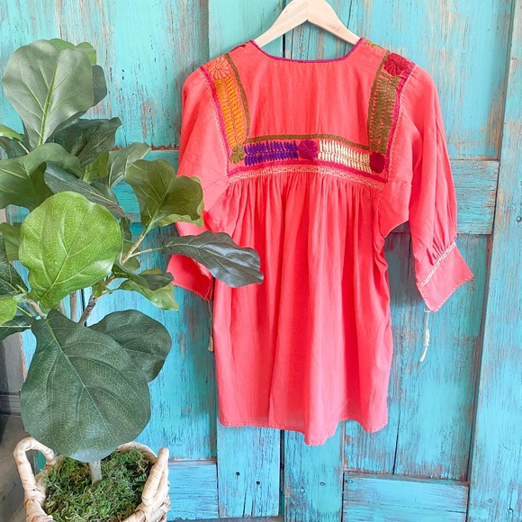 Mexican Embroidered Jalisco Blouse - Picture 5 of 5